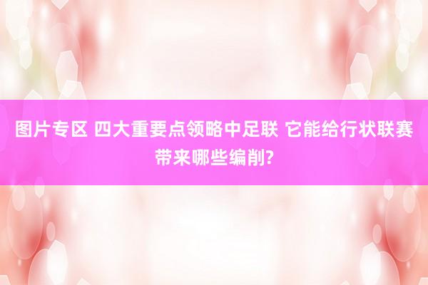 图片专区 四大重要点领略中足联 它能给行状联赛带来哪些编削?